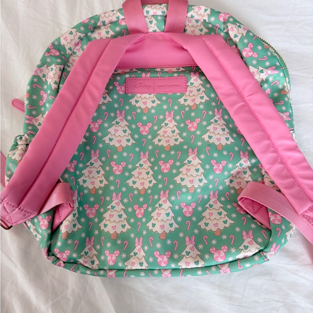 Disney Stoney Clover Green and Pink Christmas Tree Backpack - Picture 6 of 6